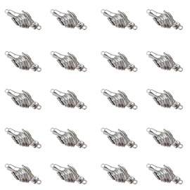 LOTIKOU 20PCS Handshake Charms Pendant Antique Silver Handshake Charms Vintage Magnetic Handshake Connectors for DIY Crafts Jewelry Making Bracelet Necklace Earrings Pendant Supplies
