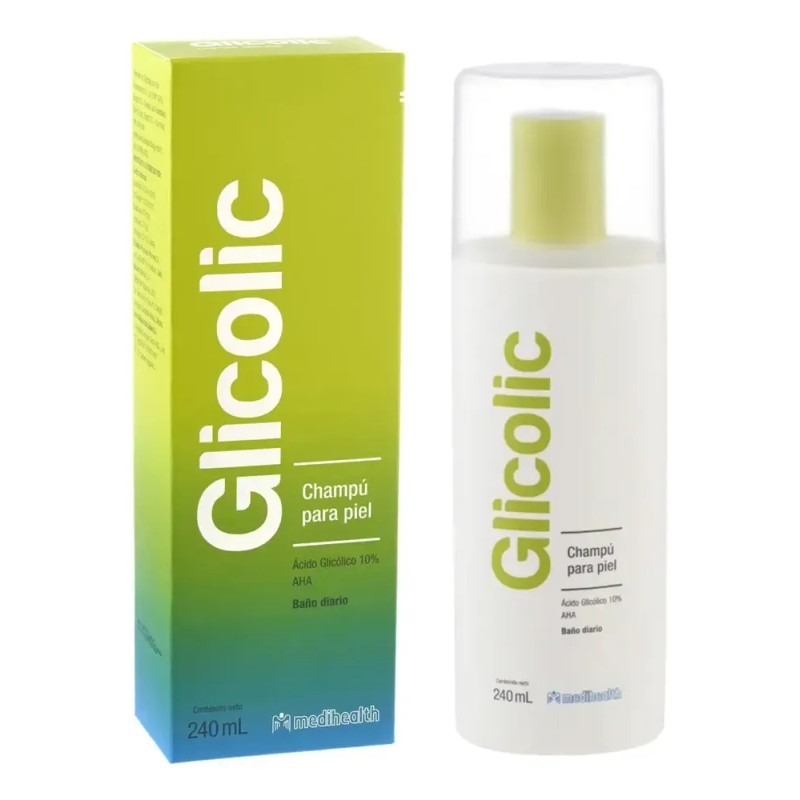 Glicolic Champú | Dermolimpiador | Exfoliante | Frasco 240ml
