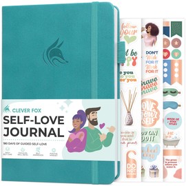 Clever Fox Self-love Journal – Guided Self-Discovery Log for Self-care, Reflection & Self-help, Mental Health, Gratitude & Mindfulness (Turquoise)