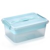 BTSKY Stack & Carry Box, Clear Plastic Storage Container Stackable