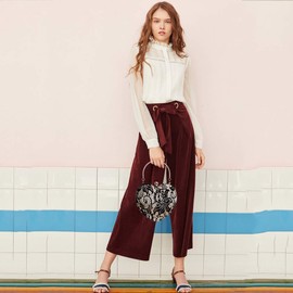 NICOLE & DORIS Evening Bag Women's Evening Clutch Satin Rhinestone Exquisite Handbag for Party Bags for Wedding Chains Bag, black