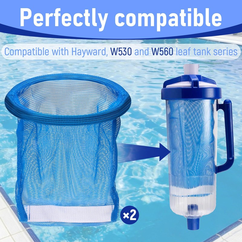 8B8B AXW538 Pool Cleaner Pool Leaf Canister Permanent Bag Compatible