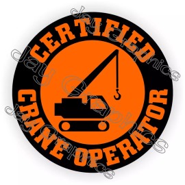 Unbranded/Generic 3pcs Certified Crane Operator Hard Hat Stickers Decals Bucket Truck Boom Lift
