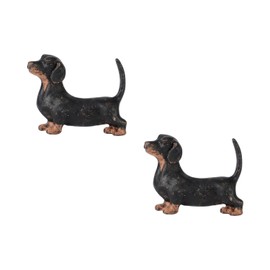 SOFFEE DESIGN 2pcs Vintage Dachshund Cabinet Pulls, Decorative Metal Knob Handle for Door Cabinet Drawer