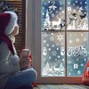 DERAYEE Decorative Stickers for Christmas Window Static Stickers White Pack