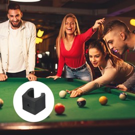 M METERXITY 10 Pack Billiards Cue Locating Clip Holder - Plastic Lightweight Pool Stick Clips, Wear-Resistant, Apply to Fishing Rod Pool Cue (14mm Dia, Black)