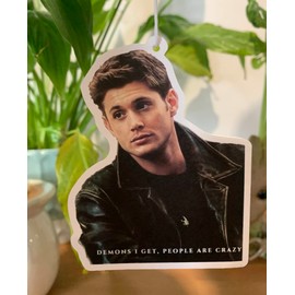 Dean Winchester Car Air Freshener | Sandalwood Scented | Supernatural Gifts | Funny Novelty Gifts | Jensn Ackles