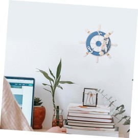 Wooden Boat Ship Wheel Steering Wheel Nautical Wheel Ornament Captains Wheel Decor Wall Sailing Steering Outdoor Nautical Decor Outdoor Beach Boat Household Seaside Bamboo