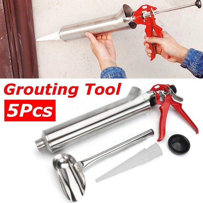 TBVECHI Grouting Tool Caulk Gun Mortar Gun For Brick Pointing