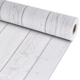 White Wood Bulletin Board Roll Reusable Waterproof Erasable Bulletin Board Fade Resistant Wrinkle Resistant Poster Non-Woven Fabric Bulletin Board Roll for Classroom Decor Wrap Crafts 15.55" x40ft