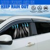 DOLKSN Smoke Black in-Channel Window Visor Window Deflectors Rain Guards