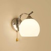 Mobestech Wall Light Modern Globe Lampshade LED Wall Sconce with