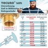 tecuro Mini Ball Valve 1/2 Inch, Female x Male Thread,