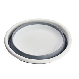 Lakeland 8L Collapsible Washing Up Bowl Grey and White