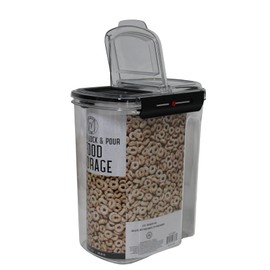 Airtight Lock & Pour Food Storage Container – 12 Cup (3 Qt) BPA-Free Dispenser for Cereal, Rice, Flour, Pasta, Pet Food, Sugar, and Dry Goods – Easy Grip & Flip-Top Lid