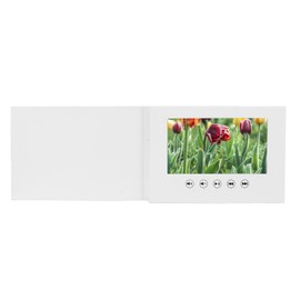 Electronic Greeting Card 720P HD Video, Multi-Format Support, A5 Video Brochure for Wedding/Corporate/Store Promotions (17.78cm / 7in)