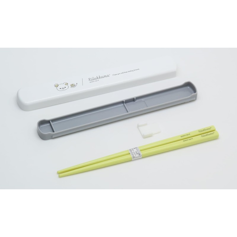 OSK Rilakkuma HS-16 Pull Lid Chopsticks Case Set