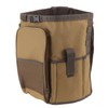Bucket Organization Bag Round Shape Large Capacity Portable Handle Khaki