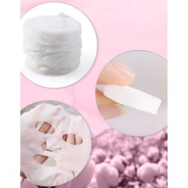 100 Pieces Disposable Facial Mask Skin Care Compressed Disposable Mask Paper Non-woven Masque Mask Individually Wrapped Mask Paper Home DIY Skin Care
