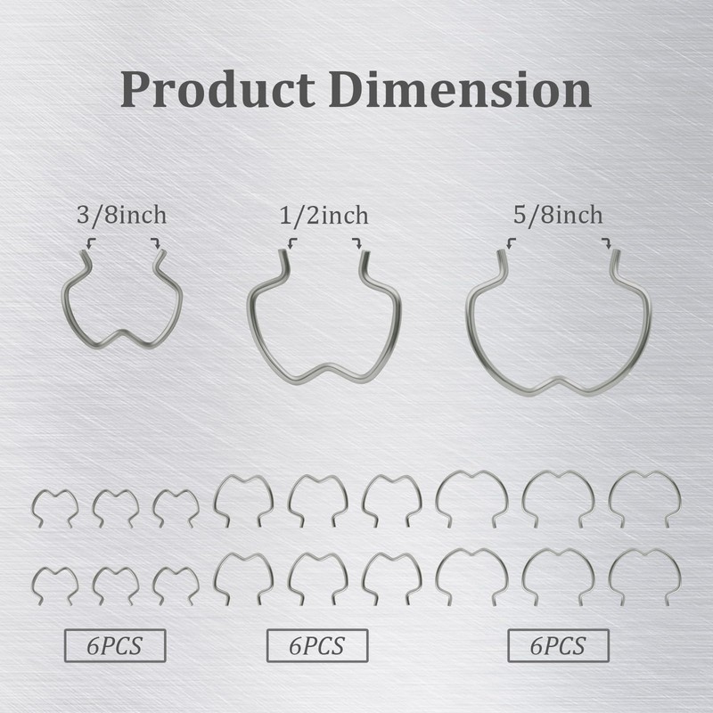 18PCS Transmission Cooler Line Retaining Clamps,800-801 Stainless Steels Transmission Line