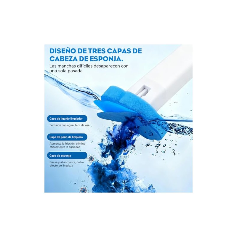 Juego de Cepillo de Inodoro Deshechable 48pcs, Soporte - Cepillo