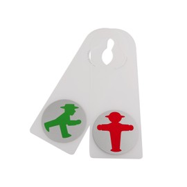1 x Ampelmann Door Sign – Door Stop Stop/Go/Transparent