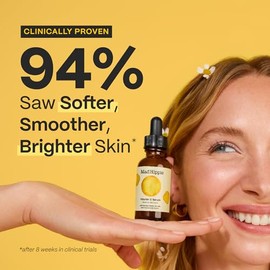 Mad Hippie Juego de suero facial de viaje, vitamina C iluminadora de la piel + retinol súper A reafirmante, paquete doble de día y noche, 0.5 onzas Ea