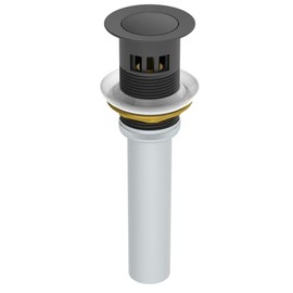 Symmons Push Pop Bathroom Sink Drain, Matte Black