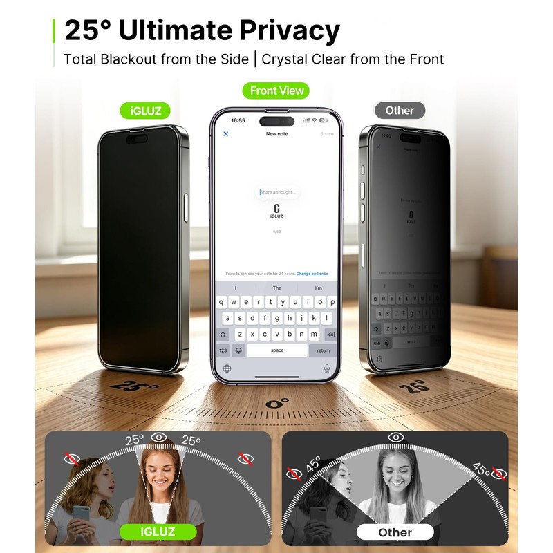 iGluz 4 Pack for 17 Pro Max/ 16 Pro Max