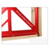 Kadimendium Woodworking Triangle Ruler Multifunctional Aluminum Alloy Square Protractor Framing