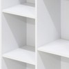 Furinno LUDER Book Shelf, 7-Cube Bookshelf, Bookcase, 9.4 x 19.5