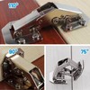 12-Piece No-Drill Slot Ball Bearing Door Hinges Set with 48