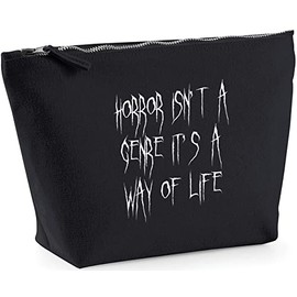 Hippowarehouse Horror isn't a genre it's a way of life printed make up cosmetic wash bag 18x19x9cm