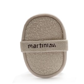 martini SPA - Massage Natural - Pad esfoliante in 100% loofah vegetale e puro cotone, beige, 32g, 1 unità