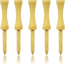 Zivisk Wooden Golf Tees 3-1/4" 100 Count 83mm Natural Step Down Tees Golf