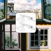 Oiieco Set of 2 Window Stops Metal White Slump Protection,