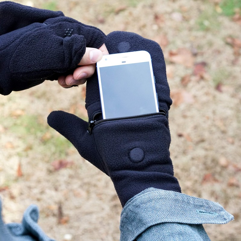 Sprigs Multi Mitt Fingerless Gloves With Adjustable Top & Cell