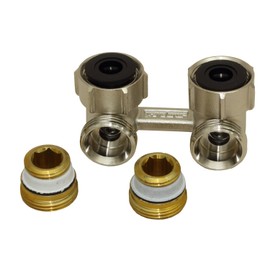 Simplex Two-Tube Tap Block E1/50 Exclusive Corner Shape Lockable with 1/2 Inch Female Thread F10012