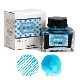 Kuretake Ink-café MEIJI NO IRO SHIMBASHI-IRO Ink Bottle 20g for Fountain Pens