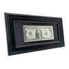 GMFrames Black Dollar Bill Frame with Black Mat or Display