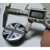 ATEX Black Union Jack Wheel Hub Center Cover Kit for
