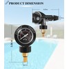 Upgraded Brass Insert R0357200 Air Gauge Release Valve Assembly Replacement