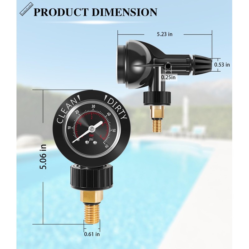 Upgraded Brass Insert R0357200 Air Gauge Release Valve Assembly Replacement