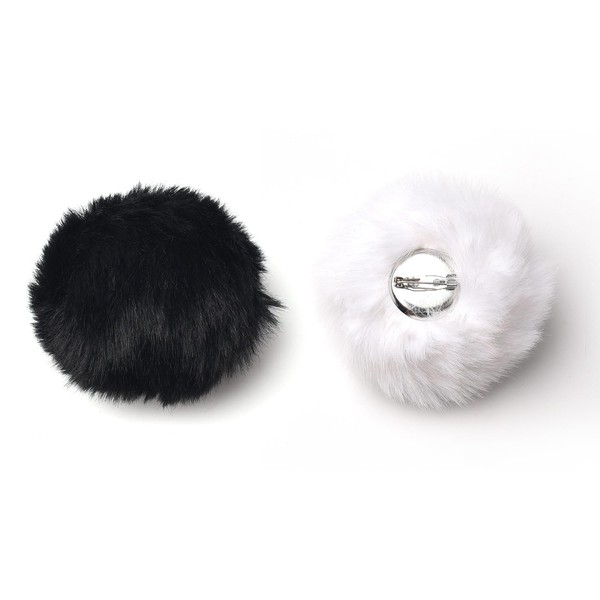 XNHIU 2Pcs Plush Bunny Rabbit Tail Fluffy Rabbit Tail Cosplay