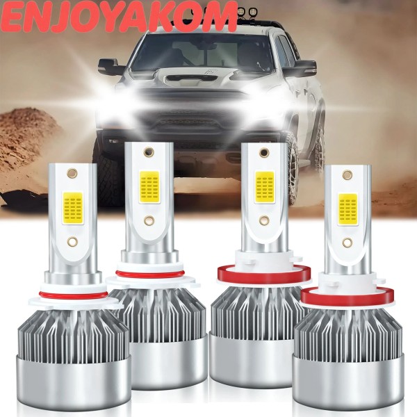 ENJOYAKOM For Dodge Ram 1500 2500 3500 2009-2023 LED Headlight