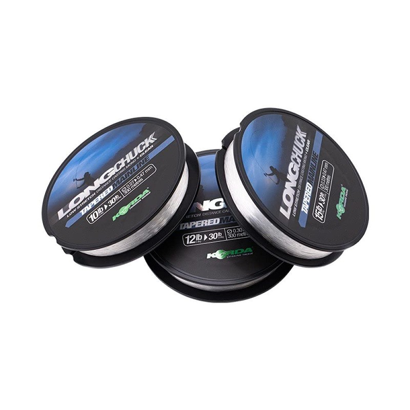 Korda LongChunk Tapered Mainline Clear 300m 15lb - 30lb /