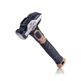 Spec Ops Tools Blacksmith Hammer, 2.5 lb Sledge hammer with Bi-Material Shock Absorbing & Vibration Dampening Handle, 3% Donated to Veterans, Black/Tan