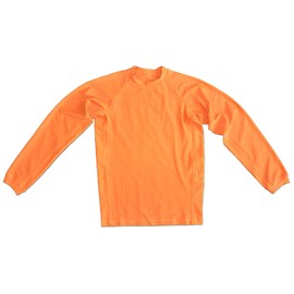Ring to Cage Long Sleeve Rash Guard - Youth and Adult - 5 Colors: Cream, Orange, Pink, Red, Yellow (Orange, Small (Youth))