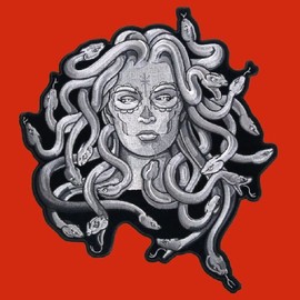 Hot Leathers Medusa Biker Motorcycle Embroidered 4 inch Patch