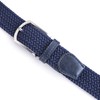 Weifert Men's Stretch Woven 1.3" Wide Elastic Braided Belts (Navy,